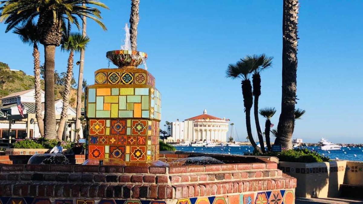 Avalon Harbor in Catalina Island