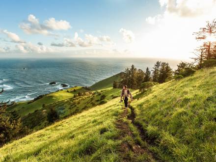 Hike along the coastline