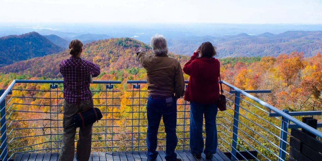 People looking out on Upcountry, SC