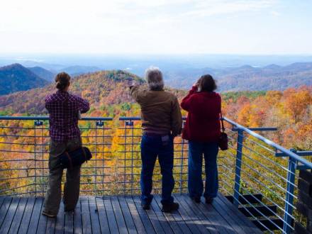People looking out on Upcountry, SC